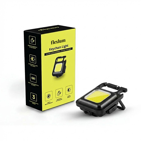 Wasserdichter Schlüsselanhänger mit Licht und Flaschenöffner